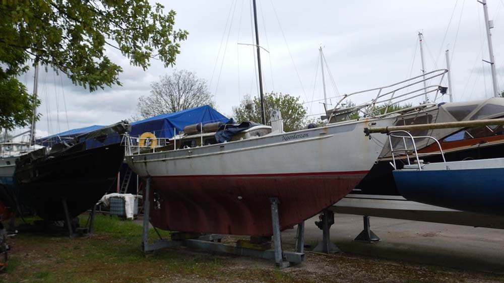 Stalen S-spant jacht met Noorderzon vertrokken